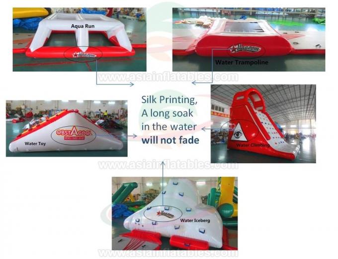 Handelsklasse-aufblasbare Wasser-Park CablePark-Sport-Ausrüstung mit Dia-Spiel