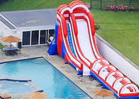 Customized Giant Inflatable Slide / Commercial Adult Inflatable Trippo Water Slide