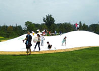 Excited Inflatable Theme Park Jumping Snow Mountain For Resort , Scenic Spot