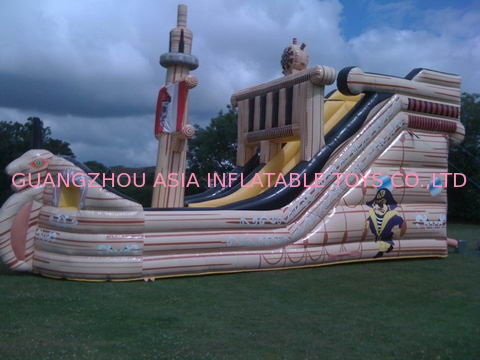 Outdoor Inflatable Theme Park , Inflatable Fairground For Kids