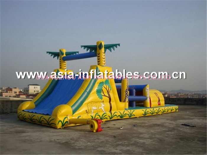 Durable Inflatable Obstacle Challenges Course For Playground Games