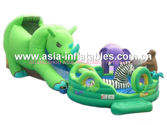 Outdoor Inflatable Funland / Inflatable Intellectual Game For Children Amusement